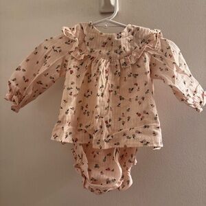 Zara Kids Floral Matching Set - Pink and Red